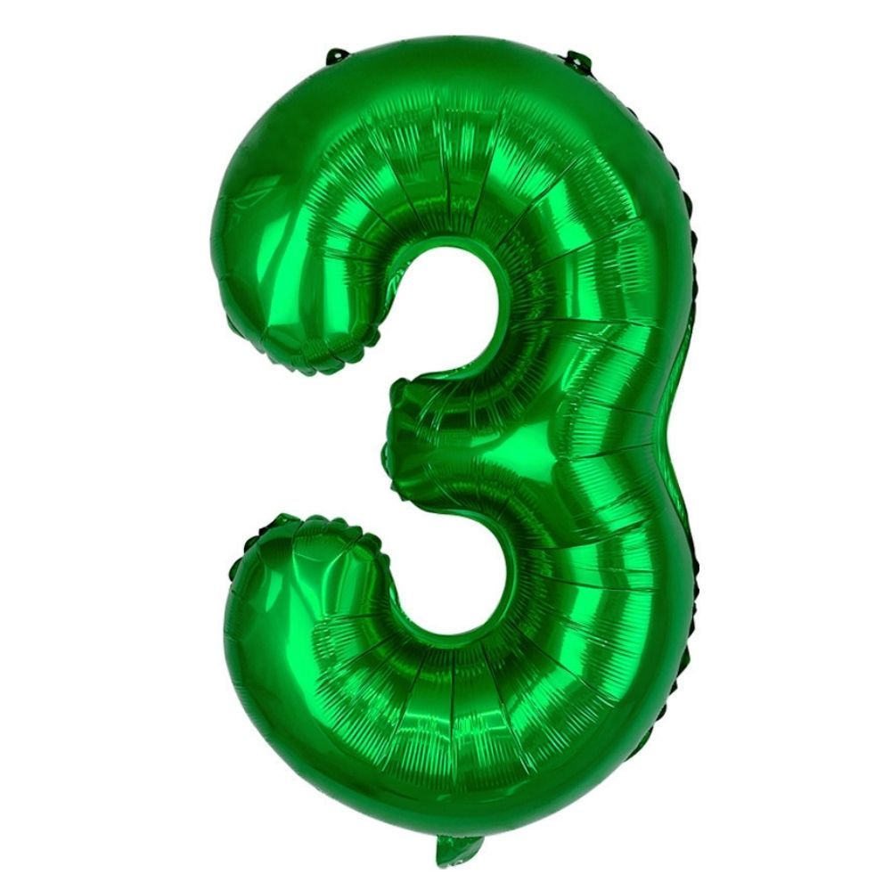 40 inch Dark Green Number Balloon Birthday Balloon for Party Decoration