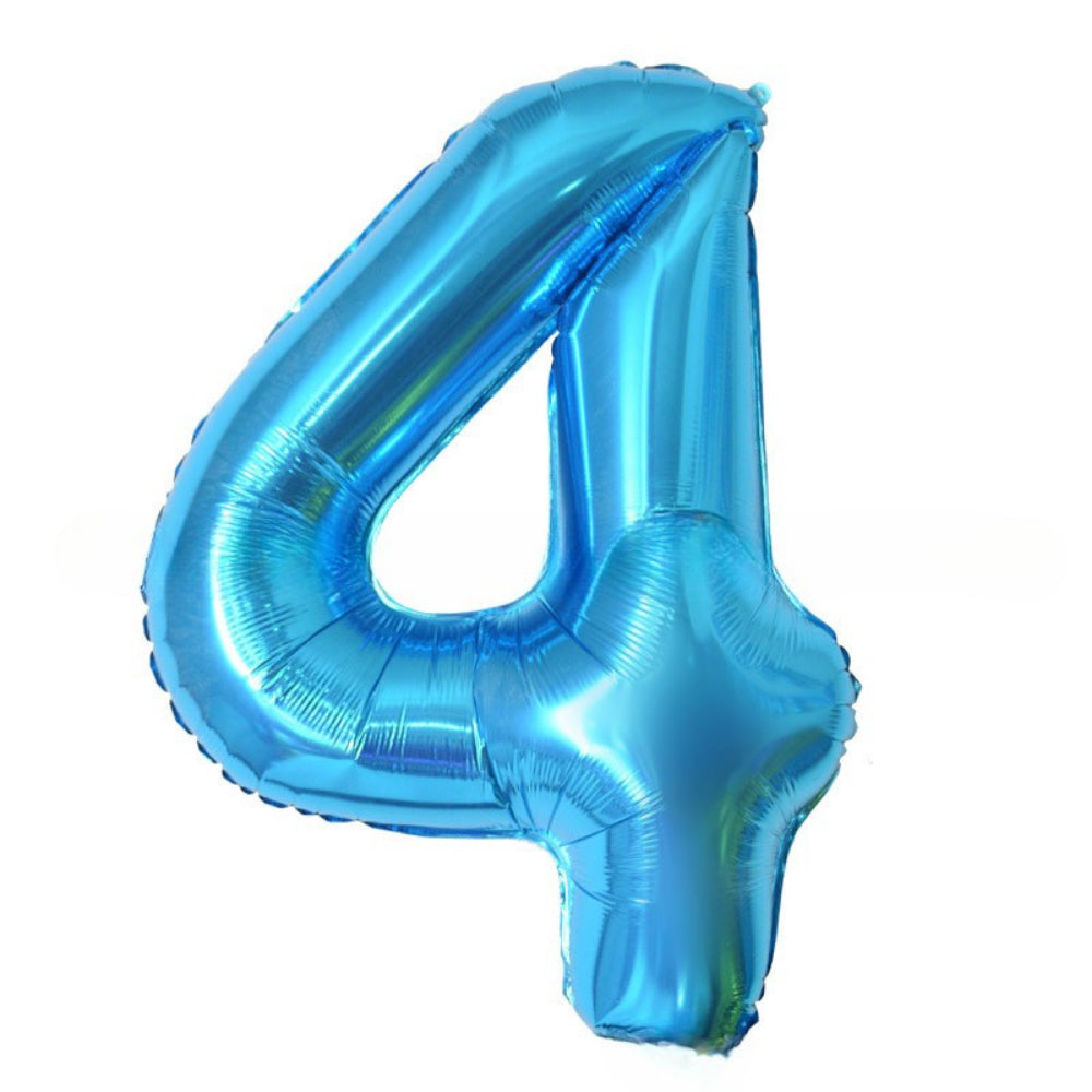 40 inch Blue Number Balloon Birthday Balloon for Party Decoration