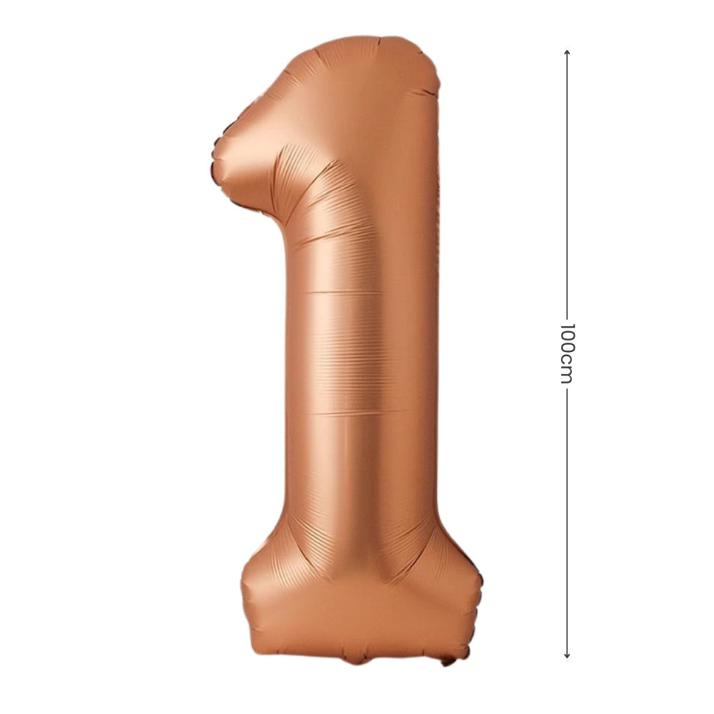 40 inch Matt Copper Number Balloon Birthday Balloon for Party Decoration
