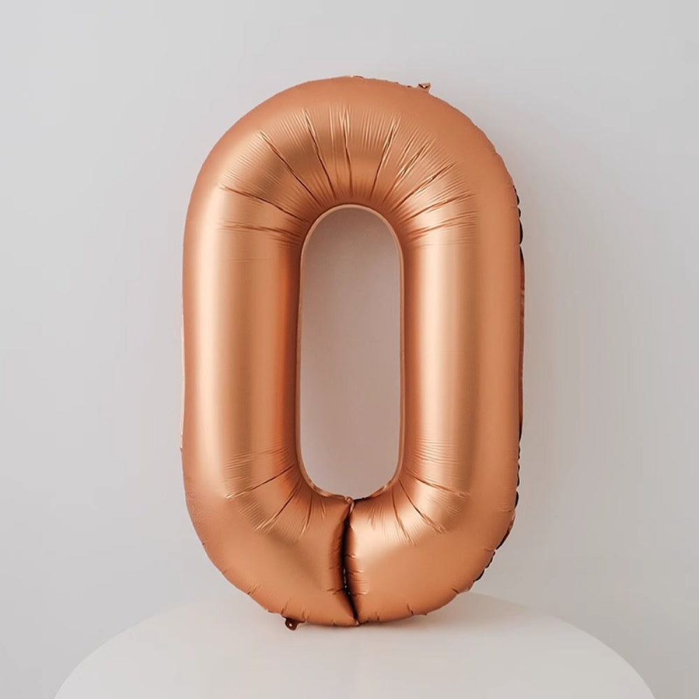 40 inch Matt Copper Number Balloon Birthday Balloon for Party Decoration