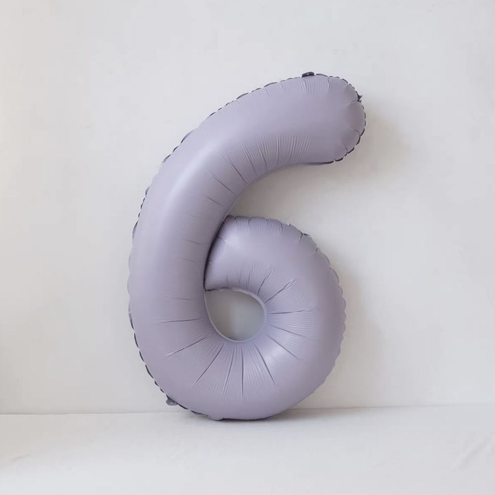 40 Inch Baby Purple Number Balloon Birthday Balloon for Party Decoration