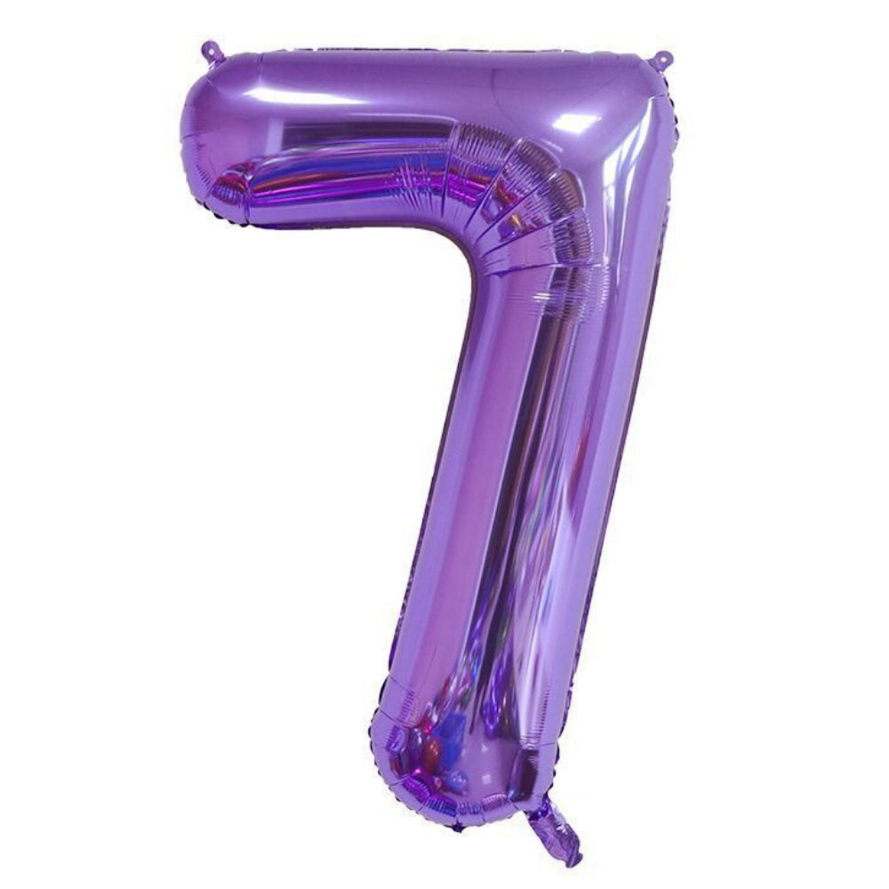 40 inch Glossy Purple Number Balloon Birthday Balloon for Party Decoration