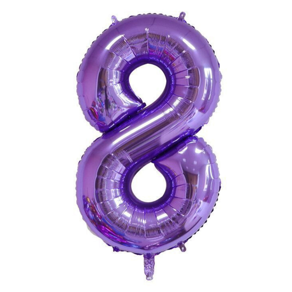 40 inch Glossy Purple Number Balloon Birthday Balloon for Party Decoration