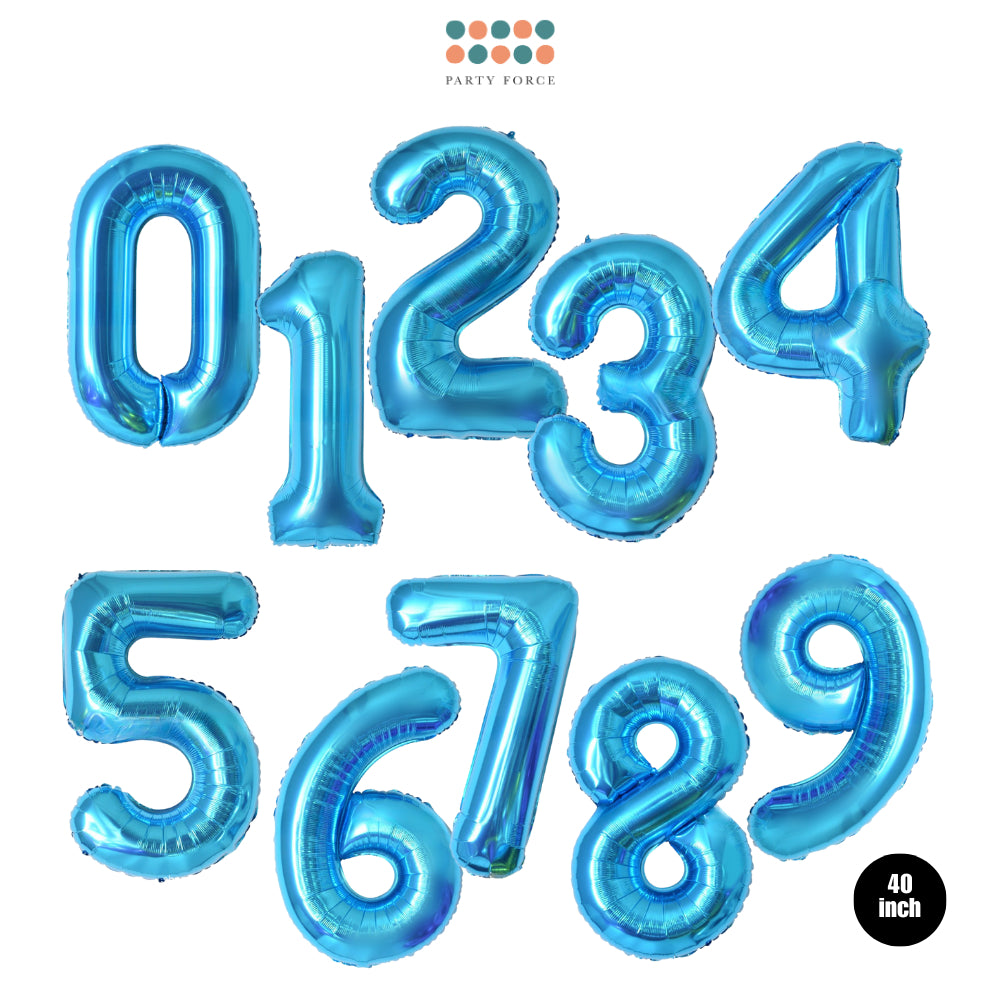 40 inch Blue Number Balloon Birthday Balloon for Party Decoration