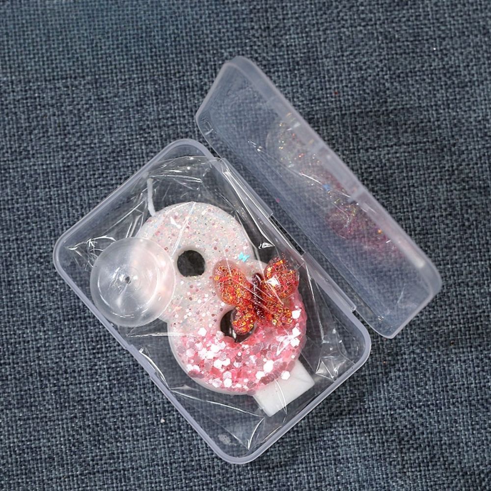 Fancy Crystal Butterfly Number Candle for birthday party cake decoration