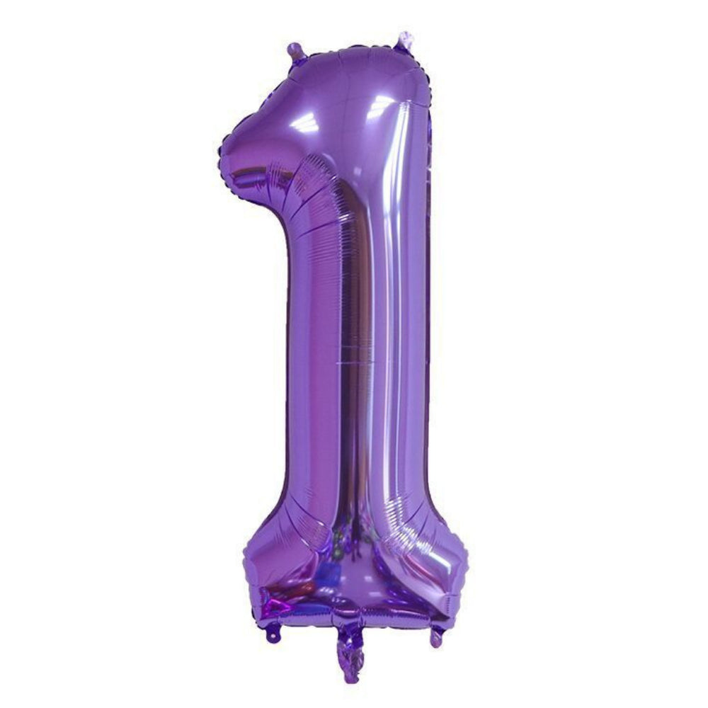 40 inch Glossy Purple Number Balloon Birthday Balloon for Party Decoration