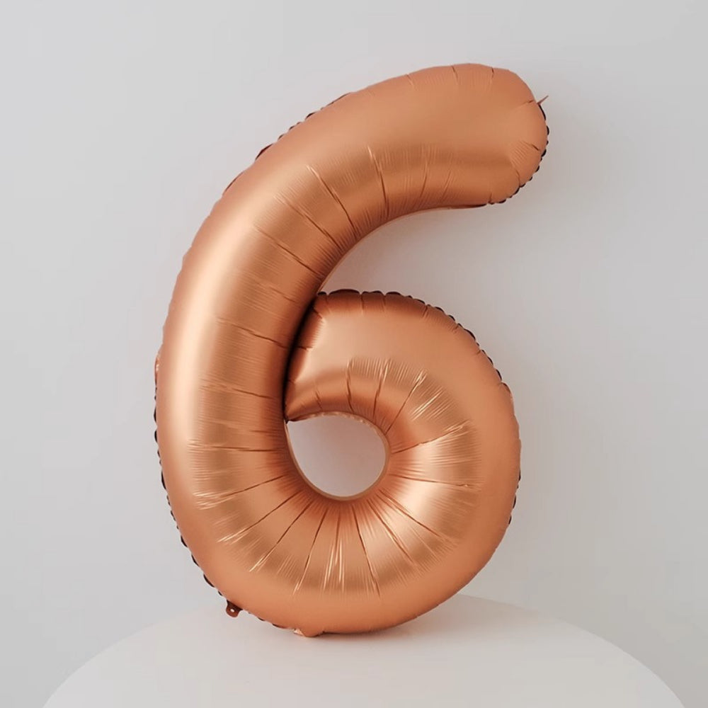 40 inch Matt Copper Number Balloon Birthday Balloon for Party Decoration
