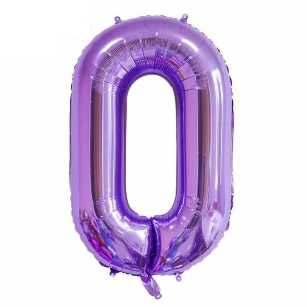 40 inch Glossy Purple Number Balloon Birthday Balloon for Party Decoration
