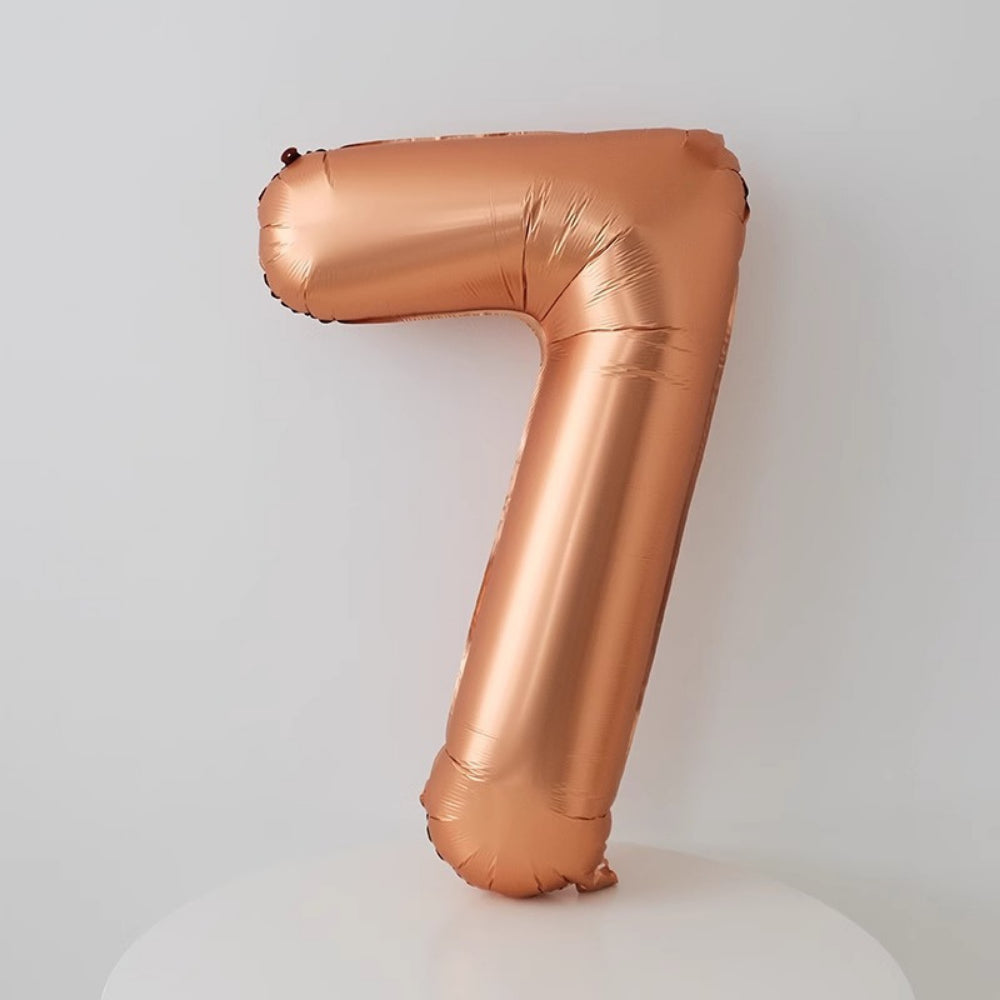 40 inch Matt Copper Number Balloon Birthday Balloon for Party Decoration
