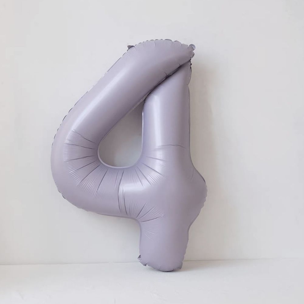 40 Inch Baby Purple Number Balloon Birthday Balloon for Party Decoration