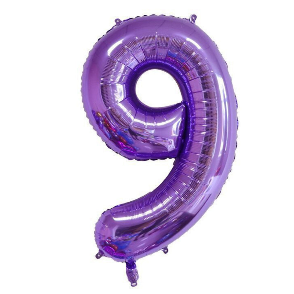 40 inch Glossy Purple Number Balloon Birthday Balloon for Party Decoration