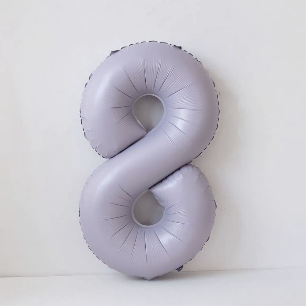40 Inch Baby Purple Number Balloon Birthday Balloon for Party Decoration