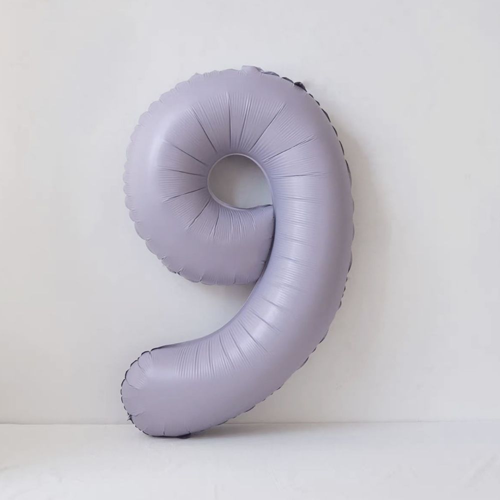 40 Inch Baby Purple Number Balloon Birthday Balloon for Party Decoration