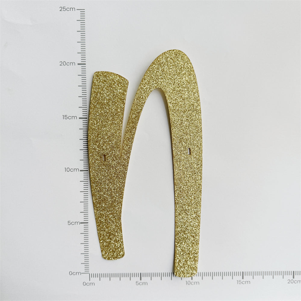 Happy Birthday Banner Custom Cursive Glitter Gold Script Font Banner