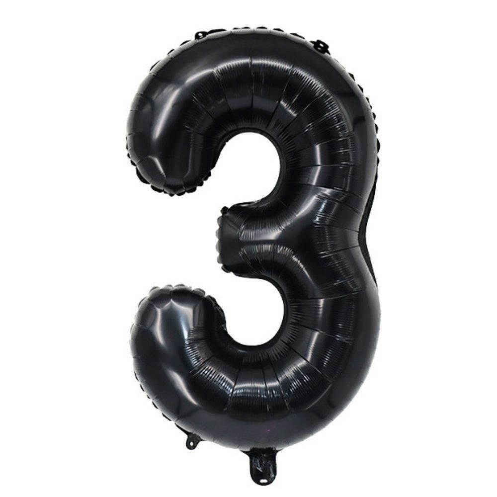 40 inch Black Number Balloon Birthday Balloon for Party Decoration