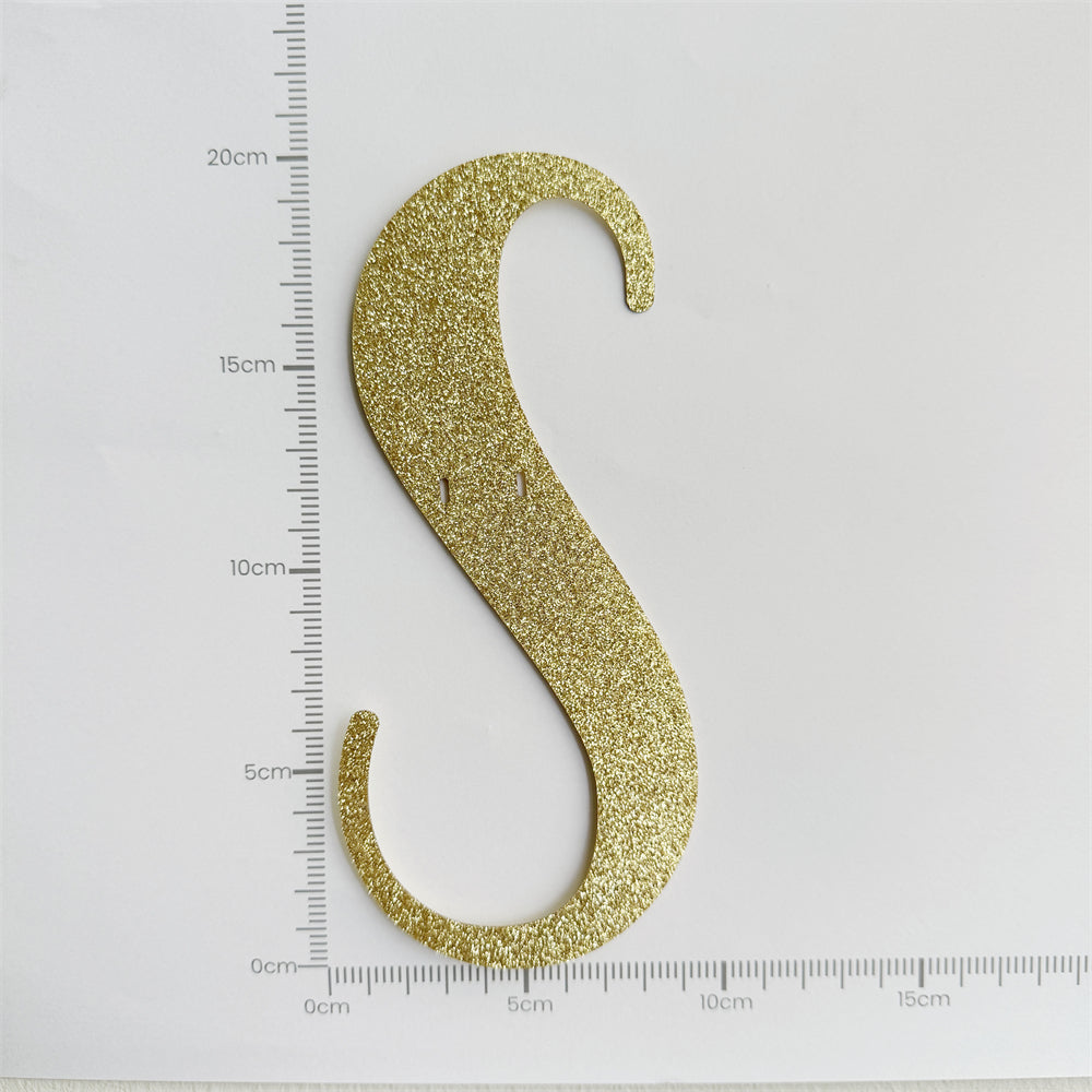 Happy Birthday Banner Custom Cursive Glitter Gold Script Font Banner