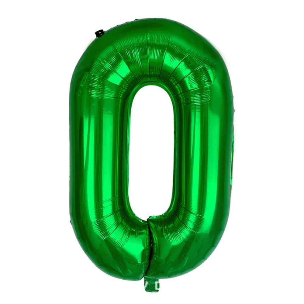 40 inch Dark Green Number Balloon Birthday Balloon for Party Decoration