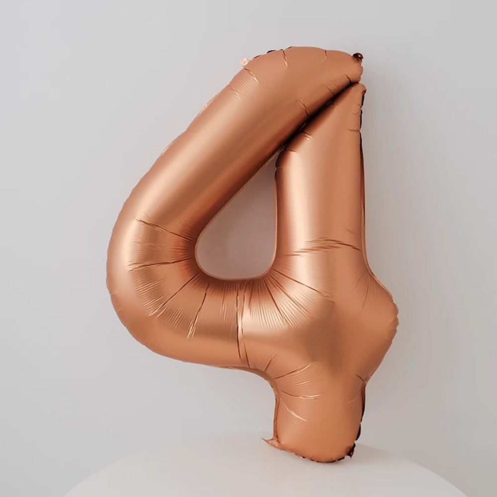 40 inch Matt Copper Number Balloon Birthday Balloon for Party Decoration