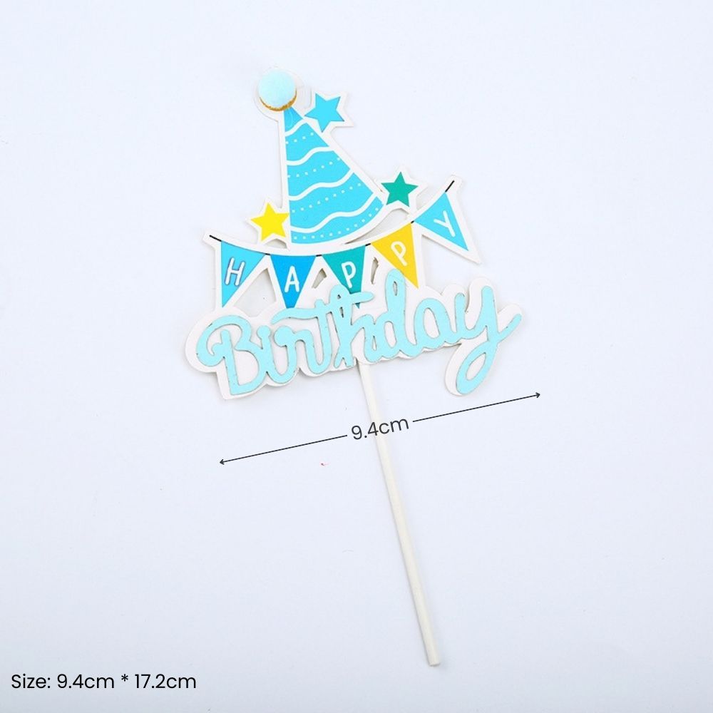 Cute Design Happy Birthday Cake Topper for Birthday Cake Decoration