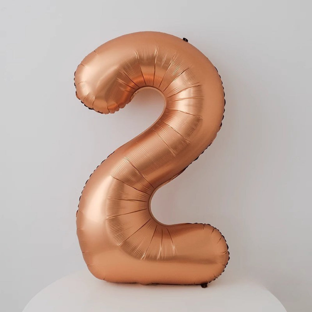 40 inch Matt Copper Number Balloon Birthday Balloon for Party Decoration