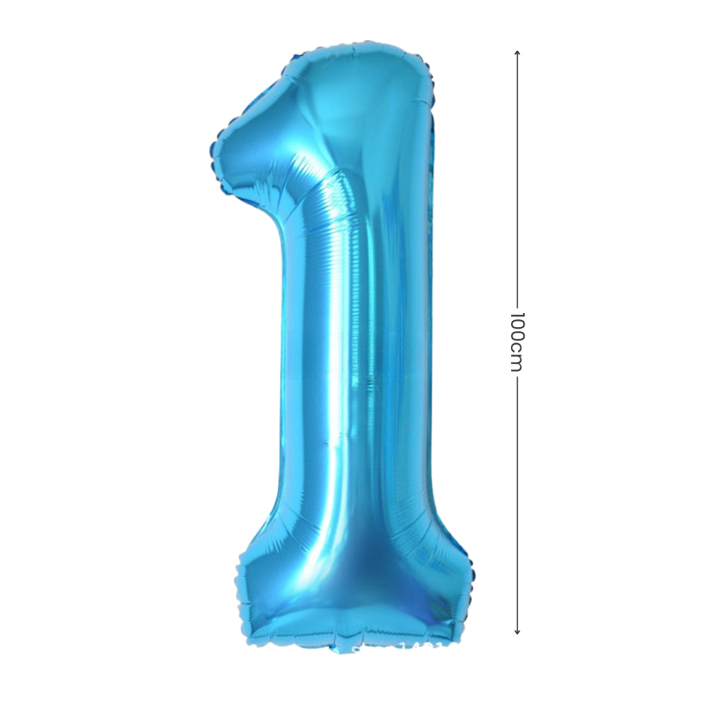 40 inch Blue Number Balloon Birthday Balloon for Party Decoration