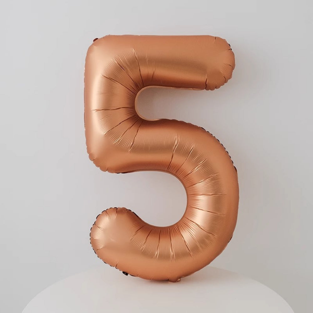 40 inch Matt Copper Number Balloon Birthday Balloon for Party Decoration