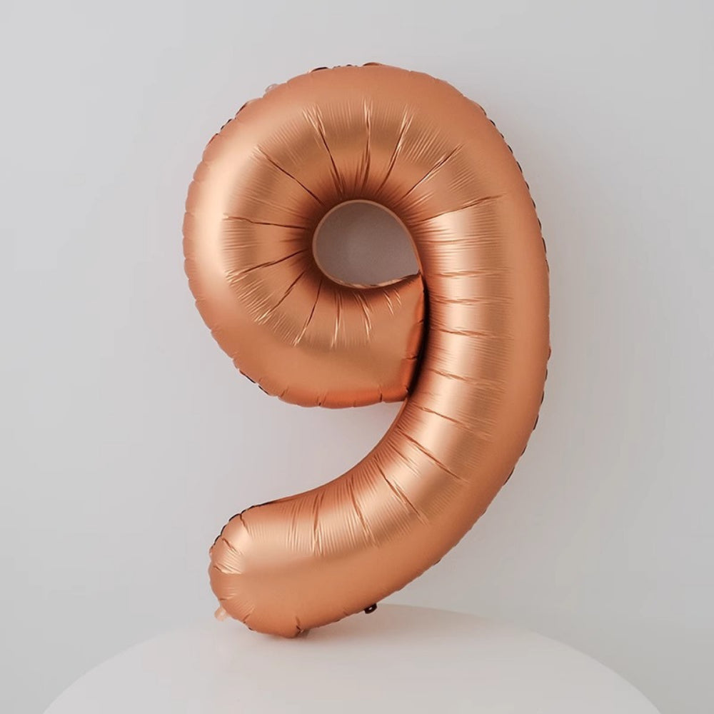 40 inch Matt Copper Number Balloon Birthday Balloon for Party Decoration