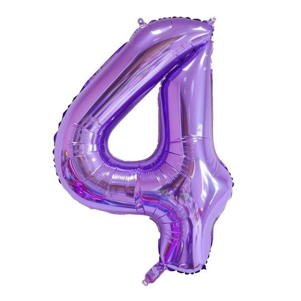 40 inch Glossy Purple Number Balloon Birthday Balloon for Party Decoration