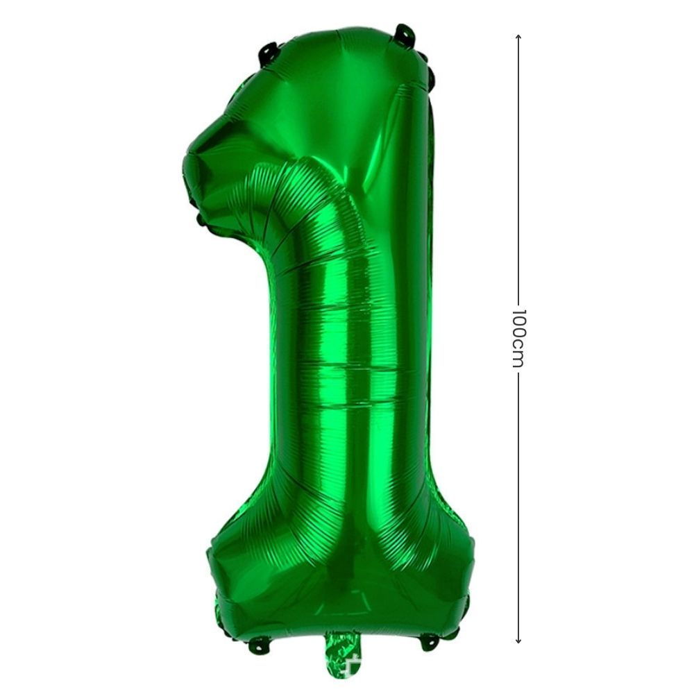 40 inch Dark Green Number Balloon Birthday Balloon for Party Decoration