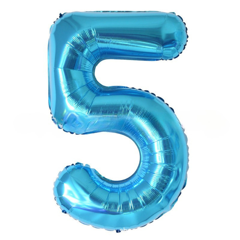 40 inch Blue Number Balloon Birthday Balloon for Party Decoration