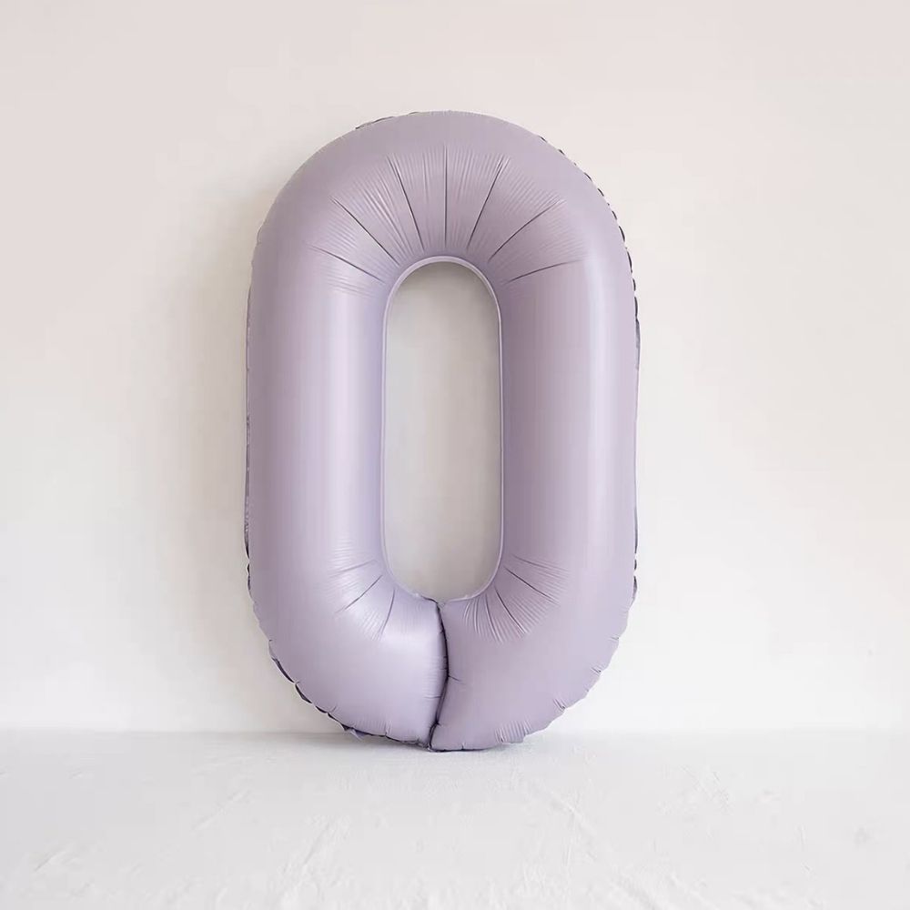 40 Inch Baby Purple Number Balloon Birthday Balloon for Party Decoration