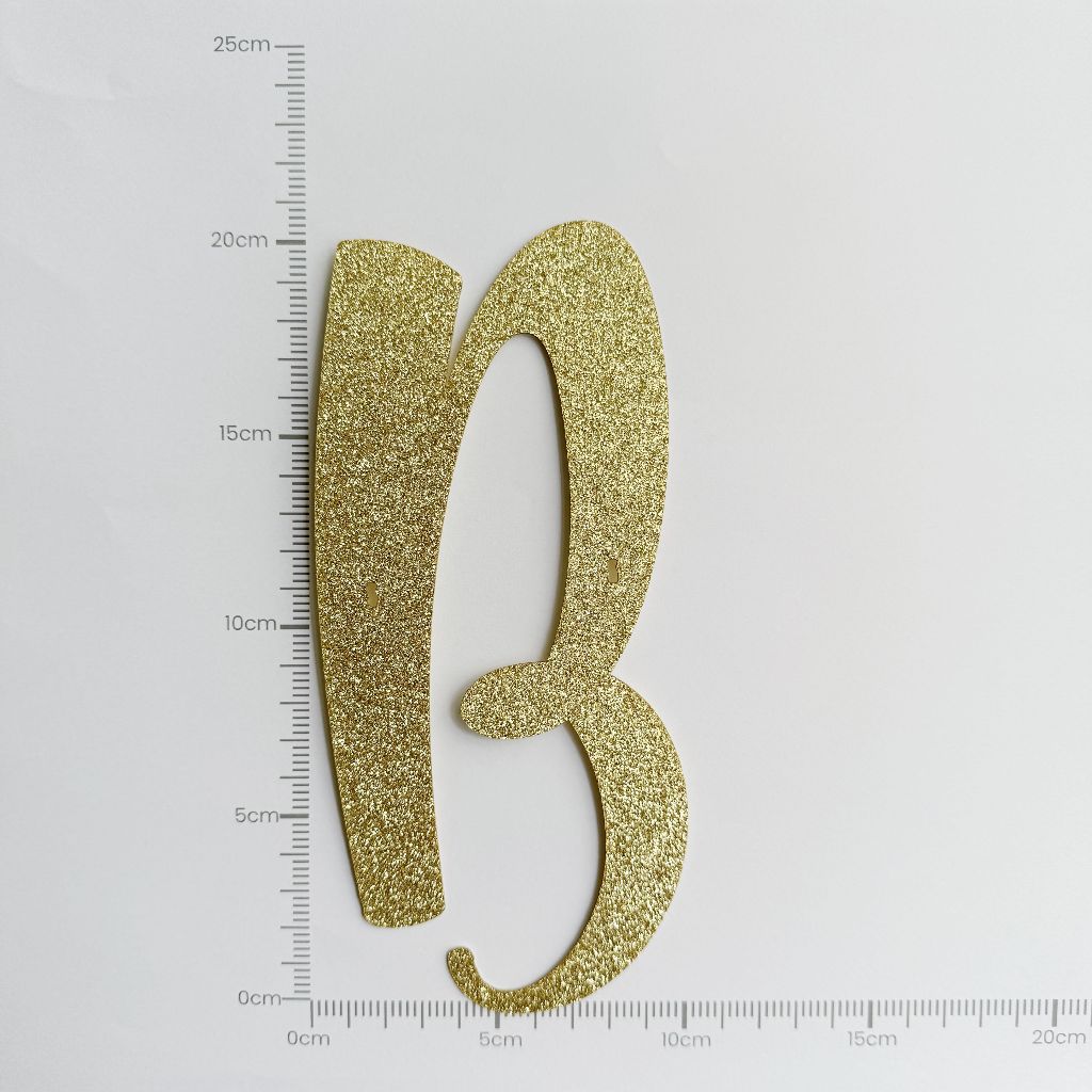 Happy Birthday Banner Custom Cursive Glitter Gold Script Font Banner