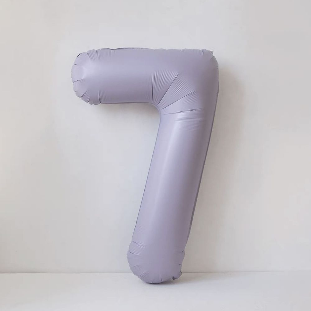 40 Inch Baby Purple Number Balloon Birthday Balloon for Party Decoration