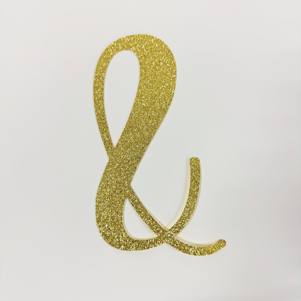 Happy Birthday Banner Custom Cursive Glitter Gold Script Font Banner