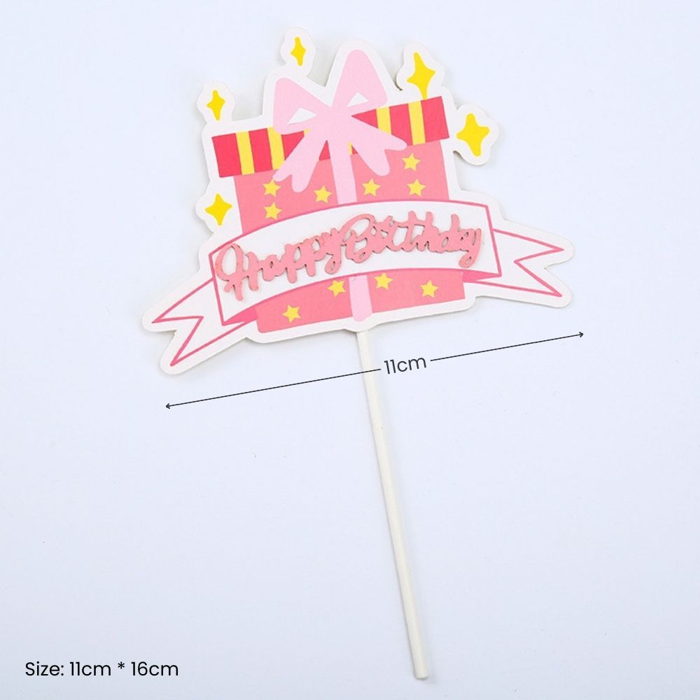 Cute Design Happy Birthday Cake Topper for Birthday Cake Decoration