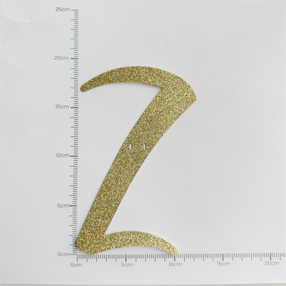 Happy Birthday Banner Custom Cursive Glitter Gold Script Font Banner