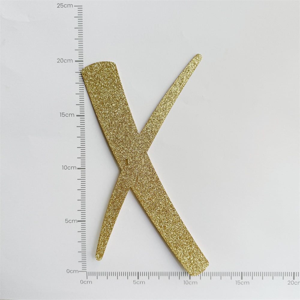 Happy Birthday Banner Custom Cursive Glitter Gold Script Font Banner