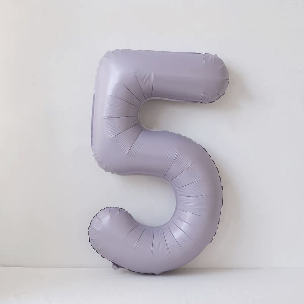 40 Inch Baby Purple Number Balloon Birthday Balloon for Party Decoration