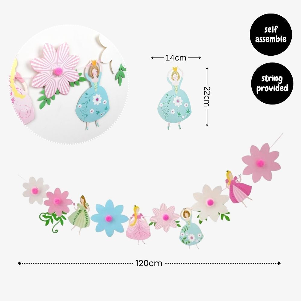Personalised Princess Theme Birthday Party Decoration