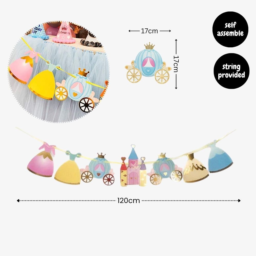 Personalised Princess Theme Birthday Party Decoration