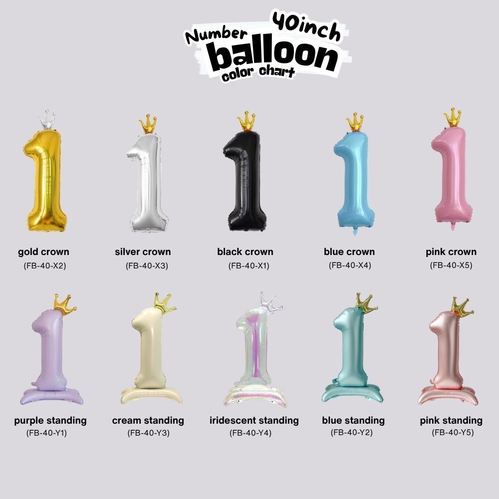 All 40 inch Standing Number Balloon