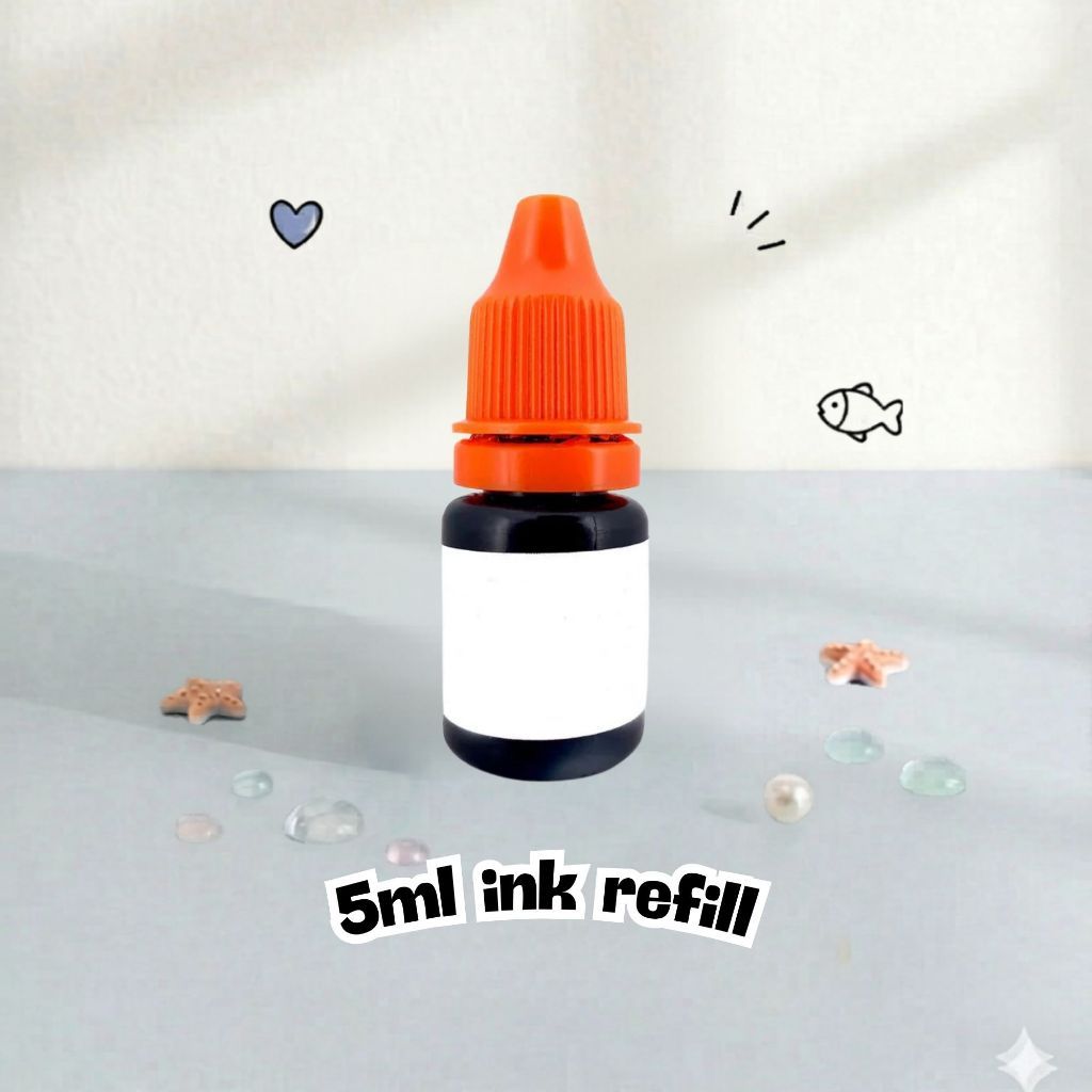 Personalised Clothing Name Stamp Waterproof Ink Permanent Fabric Chop