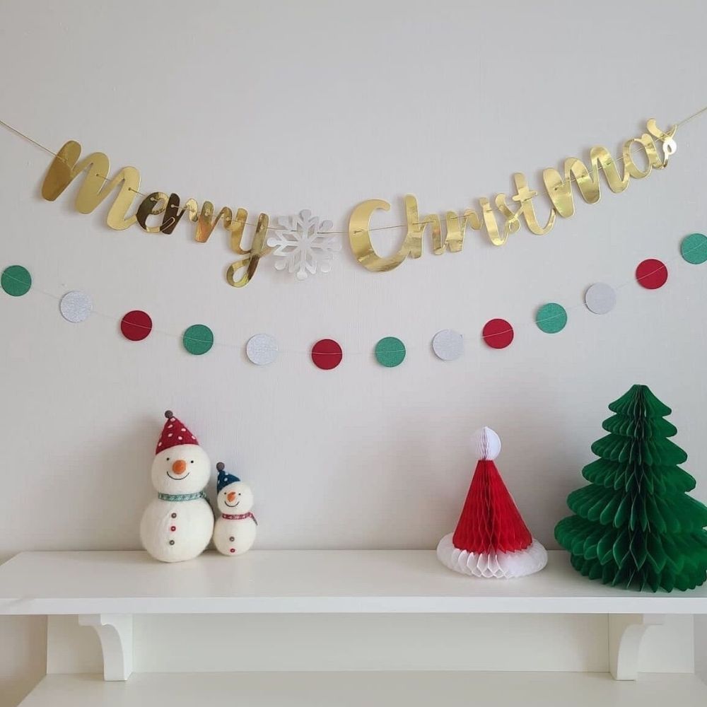 Christmas Banner Garland Decoration Christmas fairy Light