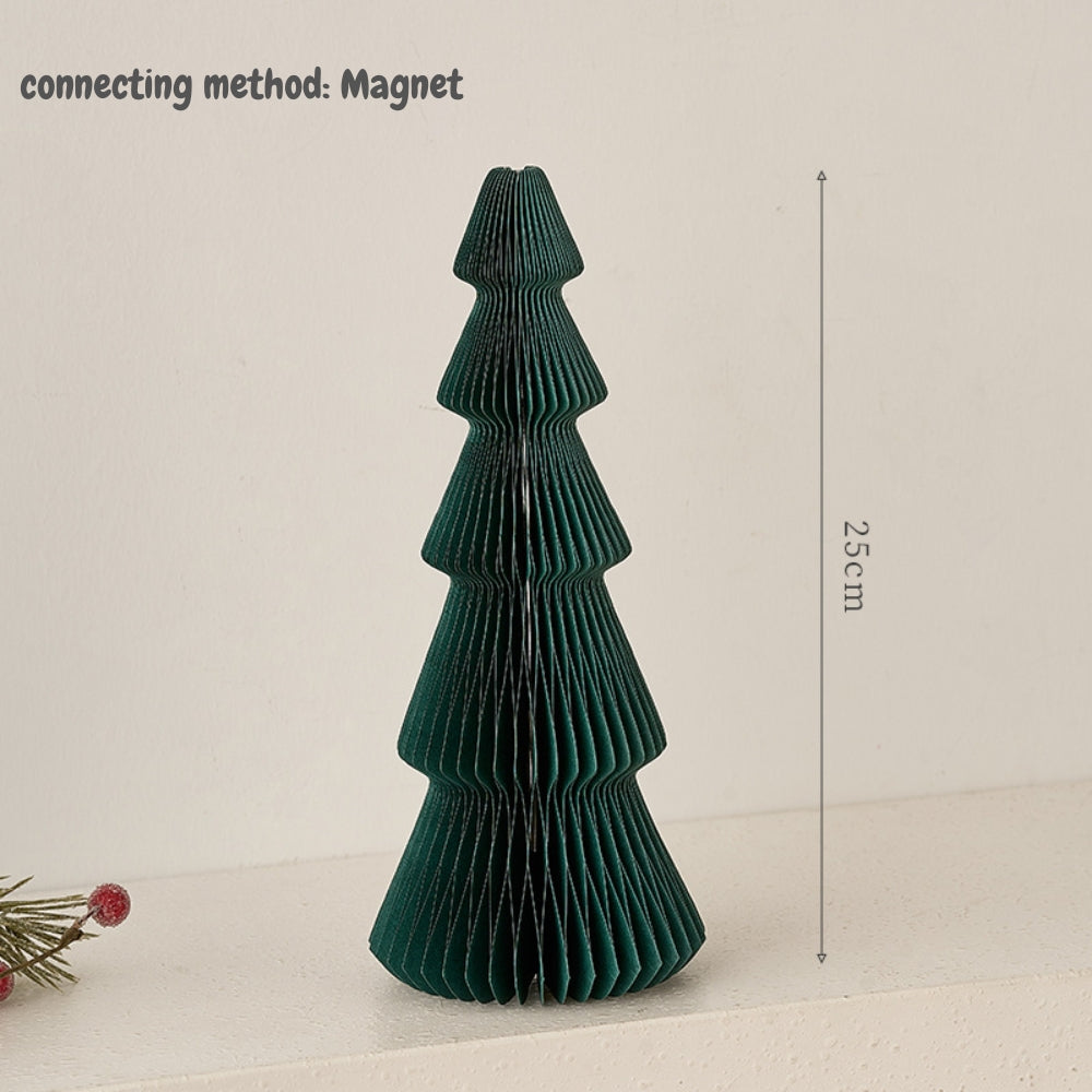 Honeycomb Display Christmas Tree Paper folding origami for tabletop counter top shelf display