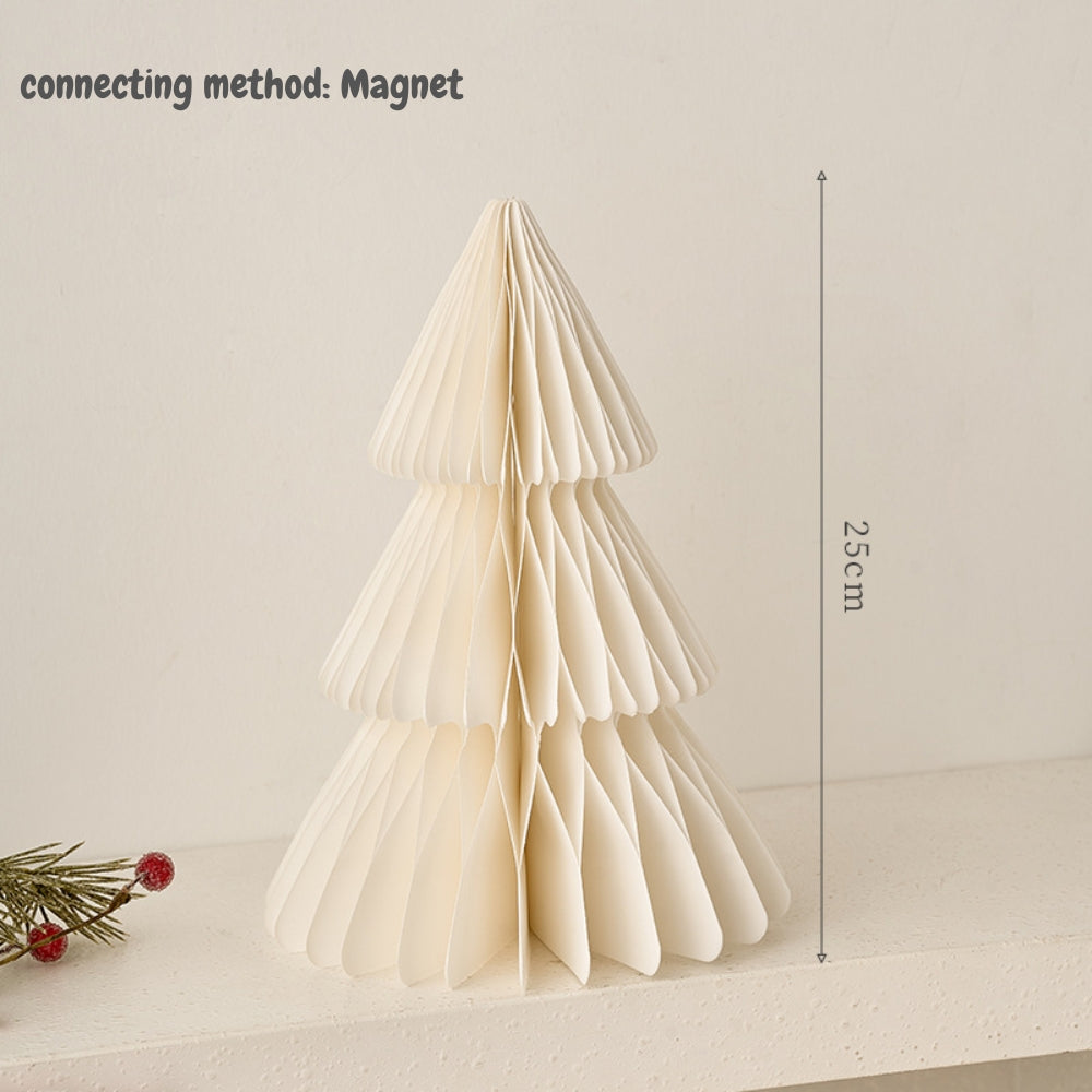 Honeycomb Display Christmas Tree Paper folding origami for tabletop counter top shelf display