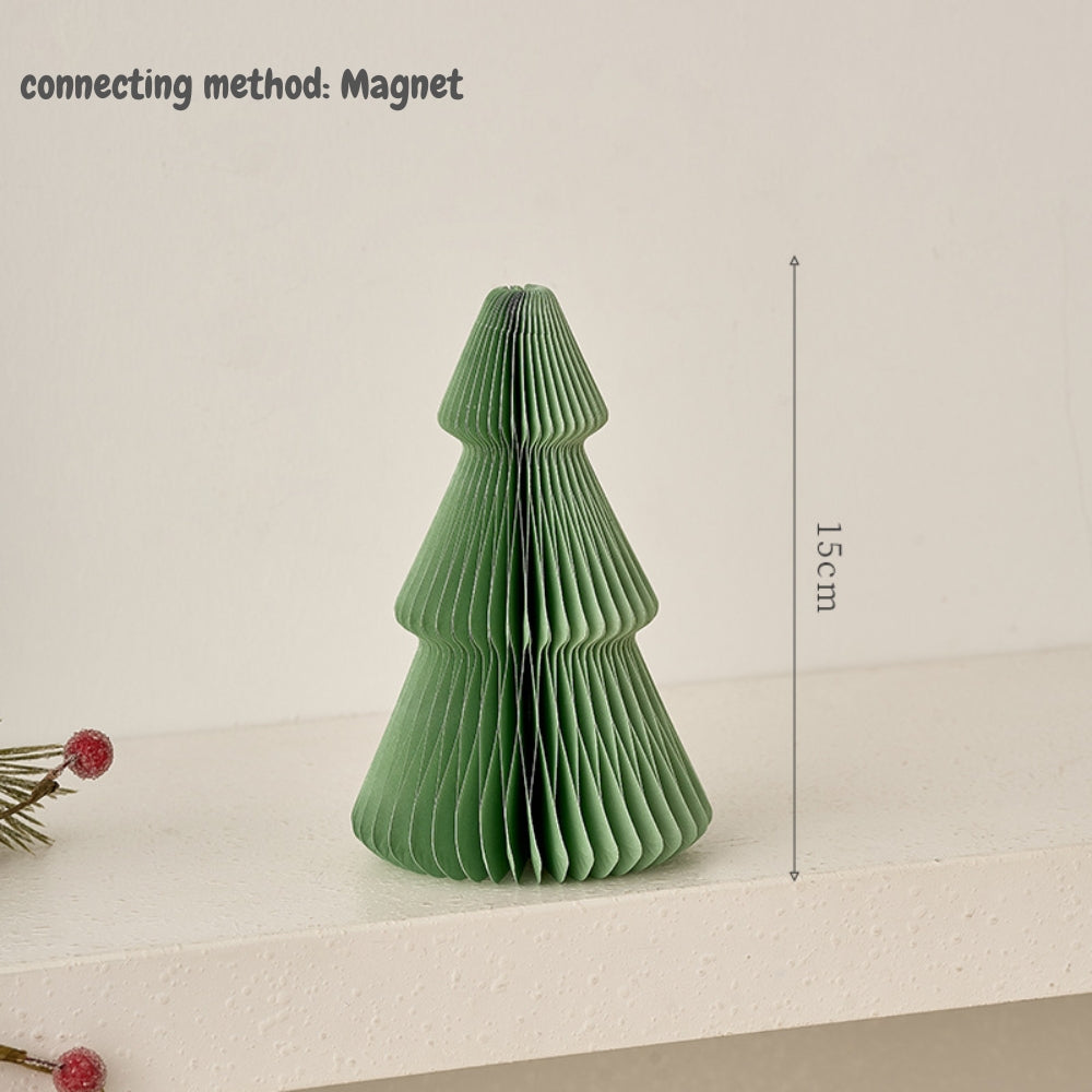 Honeycomb Display Christmas Tree Paper folding origami for tabletop counter top shelf display