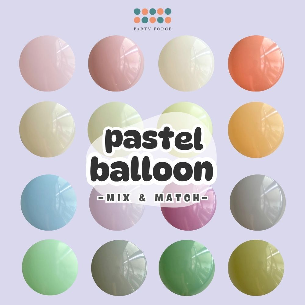 Pastel Balloon 12 inch 5 inch
