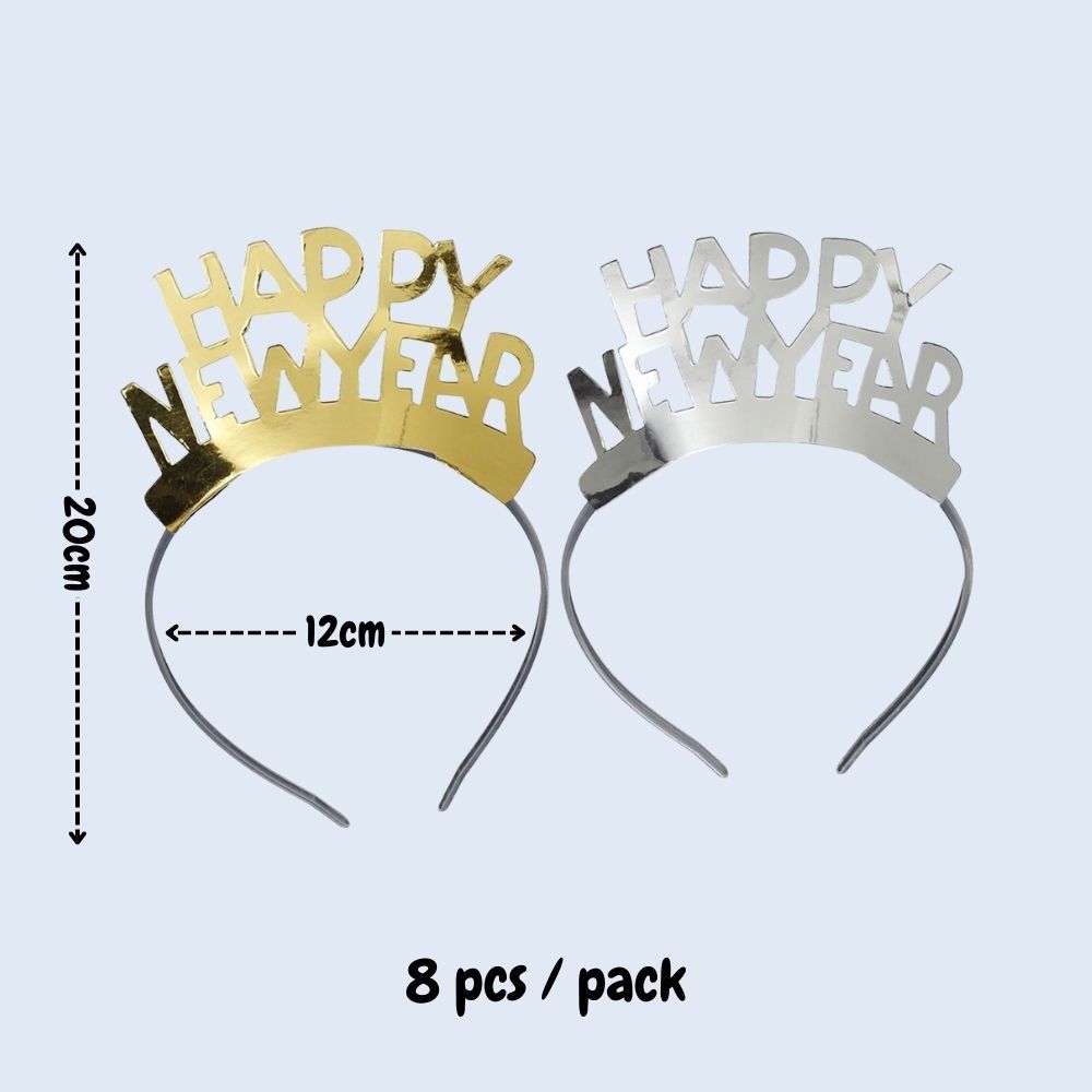 Happy New Year party Decoration Foil Balloon Tableware for New Year Party Decoration