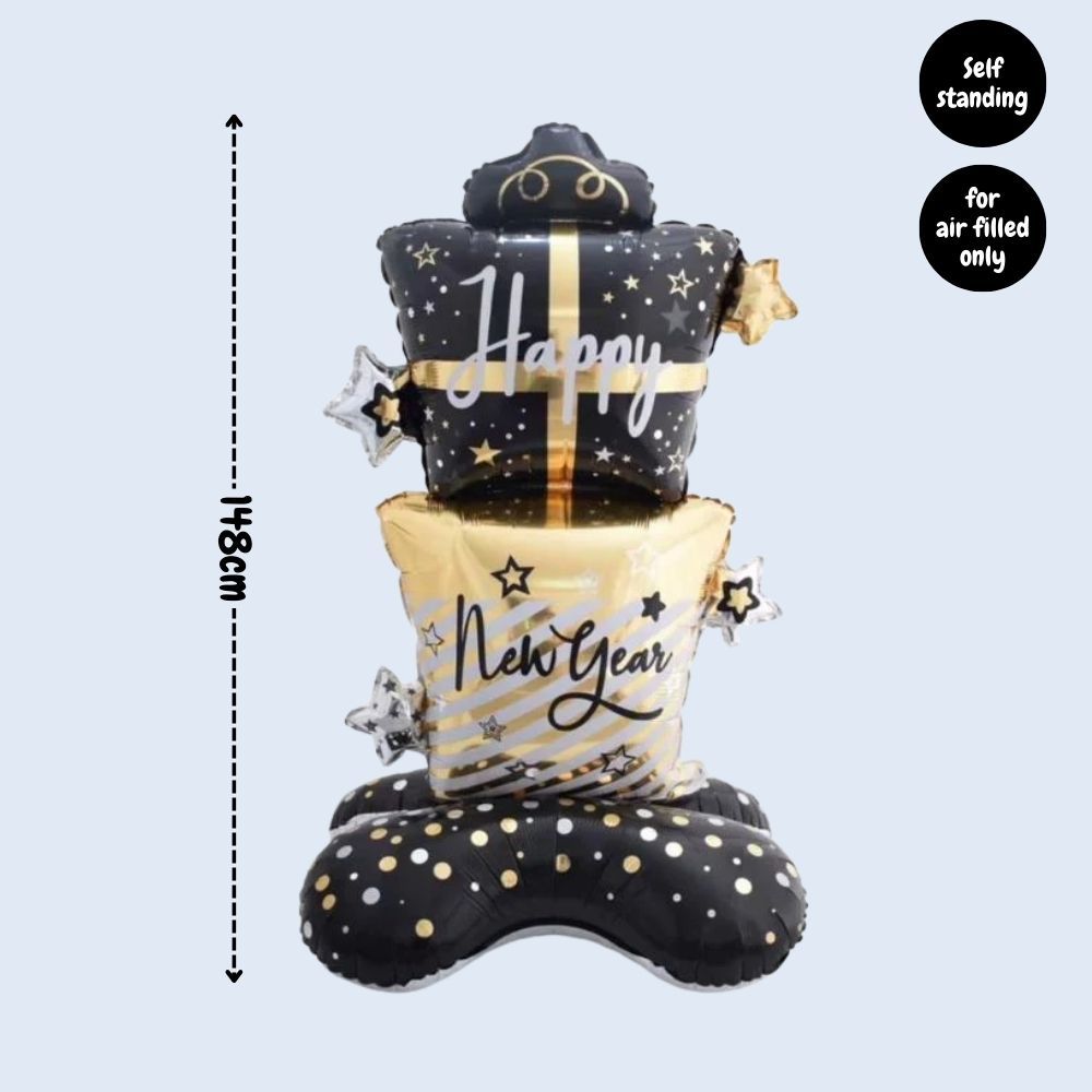 Happy New Year party Decoration Foil Balloon Tableware for New Year Party Decoration