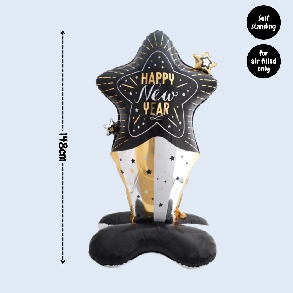 Happy New Year party Decoration Foil Balloon Tableware for New Year Party Decoration